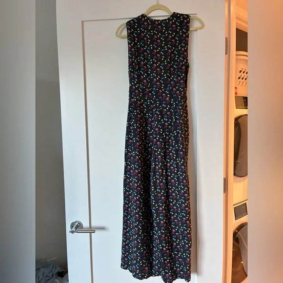 Marine Layer Holli navy floral jumpsuit, large - Picture 4 of 11